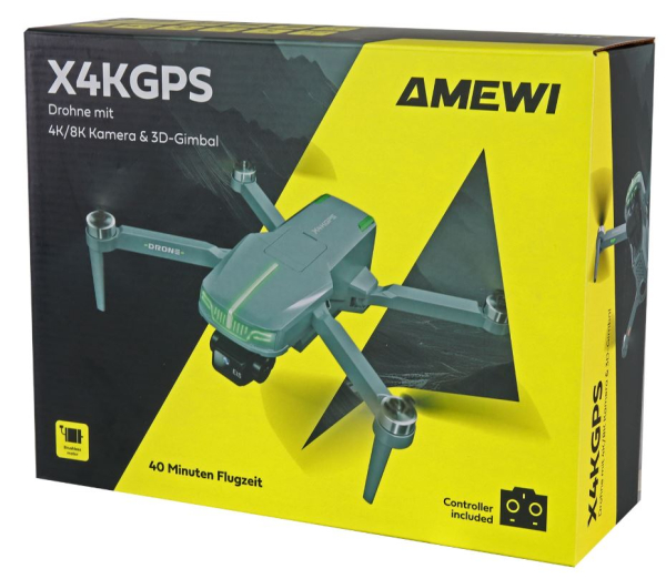 25364 AMXFlight X4KGPS Brushless-Drohne mit 3D-Gimbal